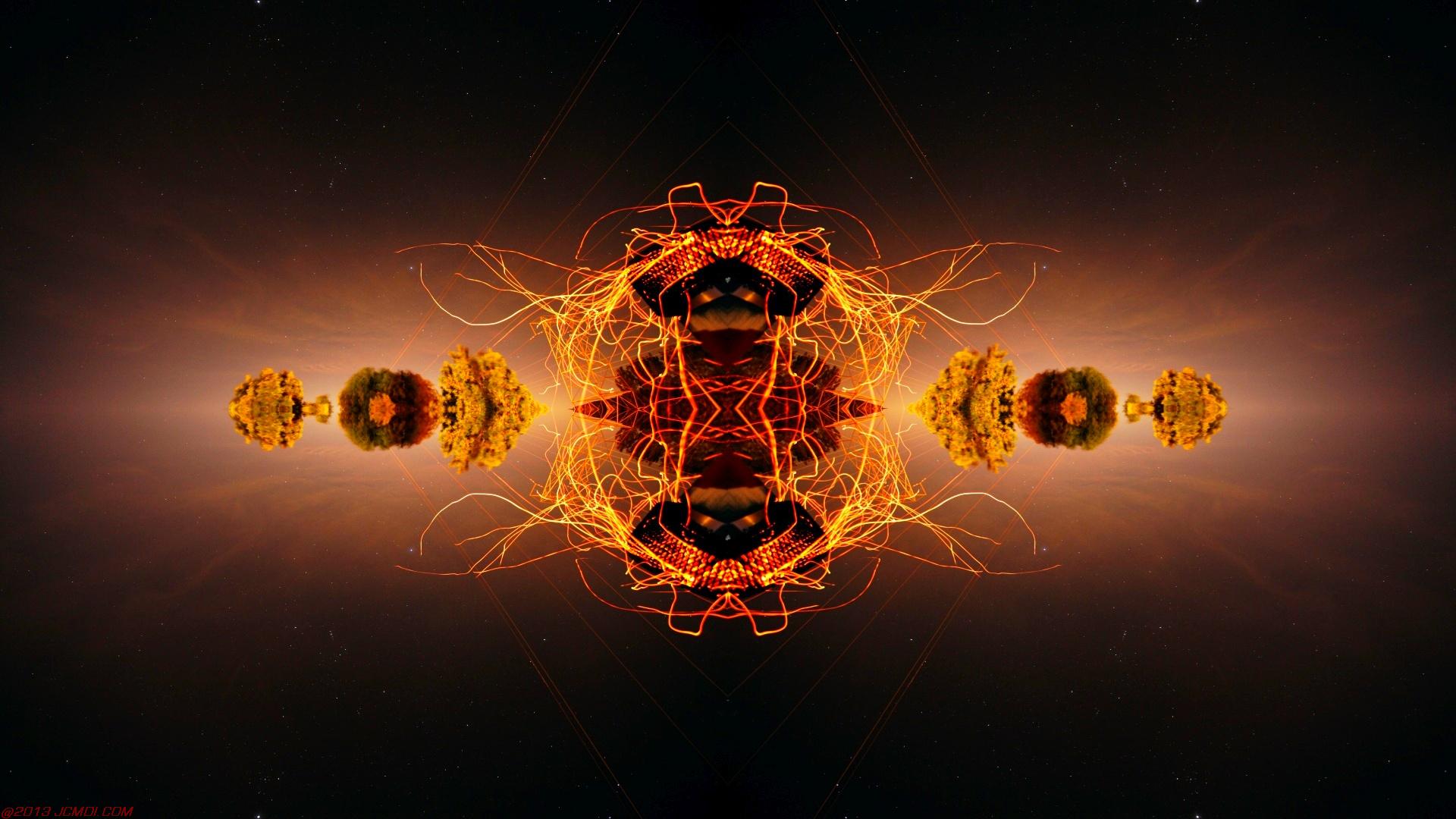 Chimney Sparks Abstract Artwork Timelapse Still Images